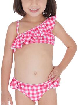 Bikini Mayoral Vichy Rose Fuchsia pour Fille