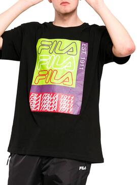 T-Shirt Fila Caradoc Noir Homme