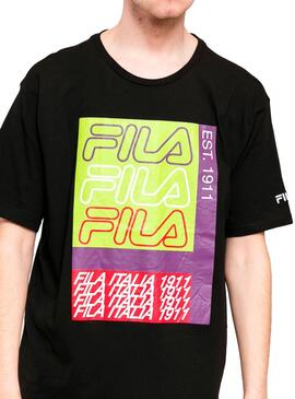 T-Shirt Fila Caradoc Noir Homme