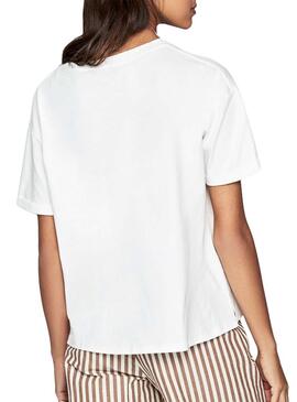 T-Shirt Pepe Jeans Prue White pour femme