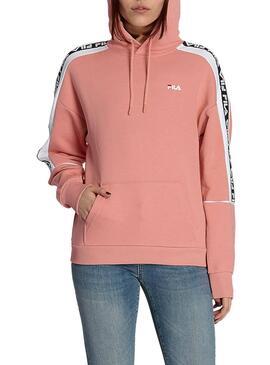 Sweat Fila Tavora Sweat à capuche rose pour femme