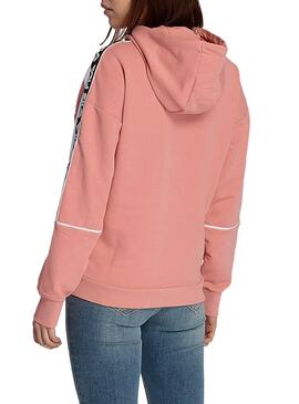 Sweat Fila Tavora Sweat à capuche rose pour femme