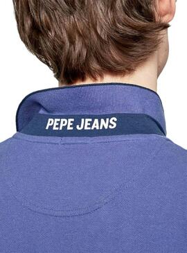 Polo Pepe Jeans Lucas Bleu pour Homme