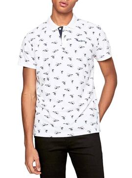 Polo Pepe Jeans Lacy Blanc pour Homme