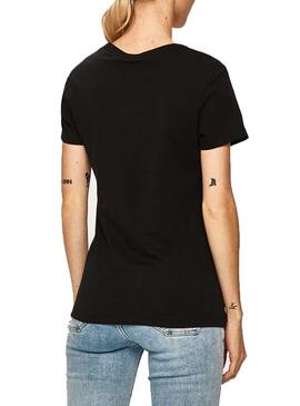 T-Shirt Calvin Klein Jeans Love CK Noir Femme