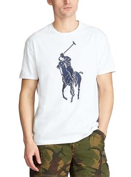 T-Shirt Polo Ralph Lauren Big Pony Blanc Homme