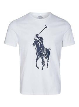 T-Shirt Polo Ralph Lauren Big Pony Blanc Homme
