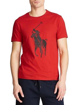 T-Shirt Polo Ralph Lauren Big Pony Rouge Homme