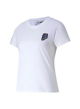 T-Shirt Puma Digital Love Blanc pour Femme