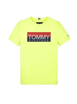T-Shirt Tommy Hilfiger Refelctive Vert para Garçon