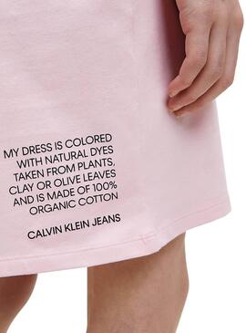 Robe Calvin Klein Dye Rosa para Fille