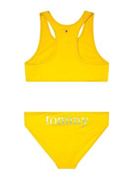 Bikini Tommy Hilfiger Logo Tropical Jaune Fille