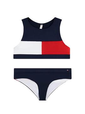 Bikini Tommy Hilfiger Flag Bleu pour Fille