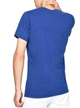 T-Shirt Pepe Jeans Merton Blue pour Homme