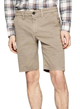 Bermuda Pepe Jeans Charly Beige pour Homme