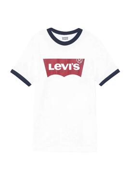 T-Shirt Levis Ringer Blanc pour Garçon