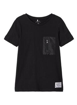 T-Shirt Name It Fedoza Noire pour Garçon