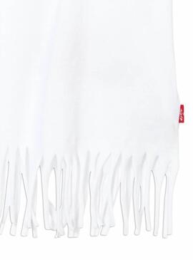 T-Shirt Levis Frange Blanc pour Fille