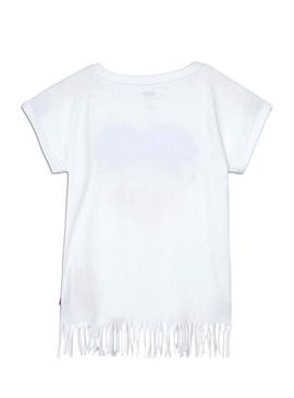 T-Shirt Levis Frange Blanc pour Fille