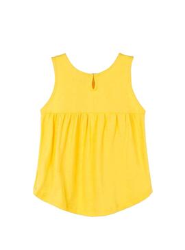 T-Shirt Mayoral Embroidery Jaune pour Fille