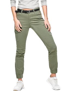 Pantalon Only Missouri Cargo Vert Femme