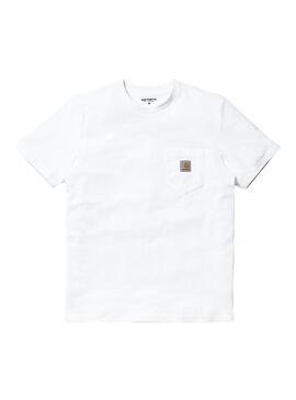 T-Shirt Carhartt Pocket Blanc pour Homme