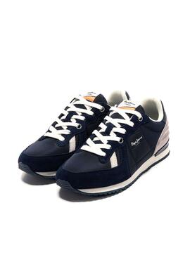 Baskets Pepe Jeans Tinker Wer Bleu Marine