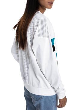 Sweat Puma Chase Blanc Femme