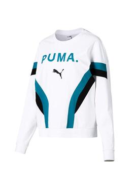 Sweat Puma Chase Blanc Femme