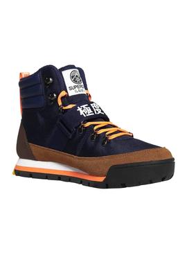 Boots Superdry Snow Bleu pour Homme