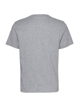 T-Shirt Tommy Jeans Shadow Logo Gris pour Femme