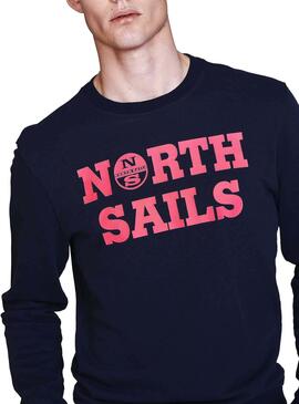Sweat North Sails Graphic Bleu pour Homme