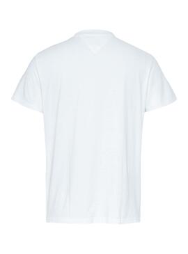 T-Shirt Tommy Jeans Chest Stripe Blanc Homme