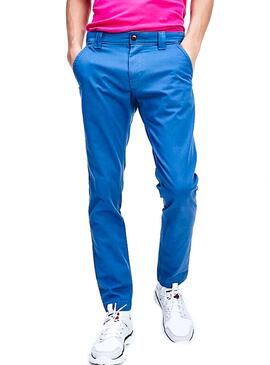 Pantalon Tommy Jeans Scanton Chino Bleu Klein