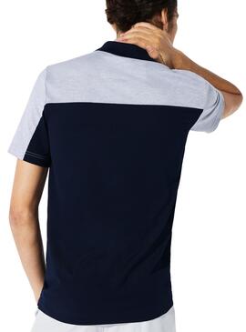 Polo Lacoste Wave Gris pour Homme