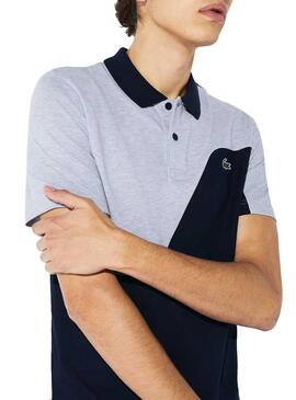 Polo Lacoste Wave Gris pour Homme