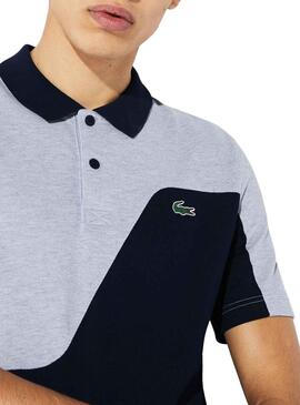 Polo Lacoste Wave Gris pour Homme