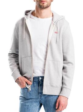 Sweat Levis Original ZIPUP Gris Homme