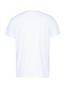 T-Shirt Tommy Jeans Pocket Blanc pour Homme