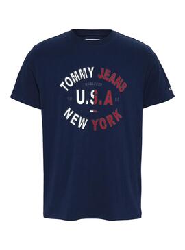 T-Shirt Tommy Jeans cintré Bleu pour Homme