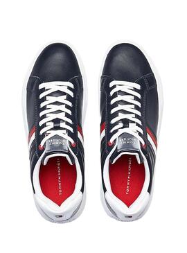 Baskets Tommy Jeans Essential Leather Bleu 