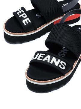 Sandales Pepe Jeans Ella Nari Noire pour Femme