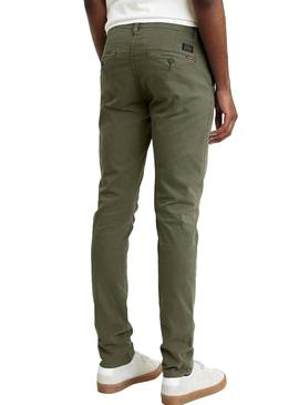 Pantalon Levis Chino Slim Vert pour Homme