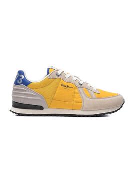 Baskets Pepe Jeans Tinker Who Jaune Homme