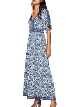 Robe Pepe Jeans Bite Bleu pour Femme