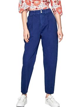 Pantalon Pepe Jeans Mamba Bleu pour Femme