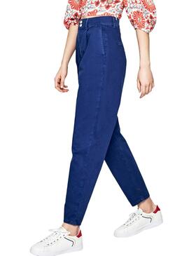 Pantalon Pepe Jeans Mamba Bleu pour Femme