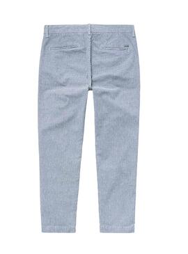 Pantalon Pepe Jeans Maura Stripe Bleu pour Femme