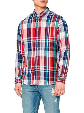 Chemise Pepe Jeans Dont Rouge pour Homme