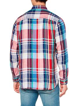 Chemise Pepe Jeans Dont Rouge pour Homme